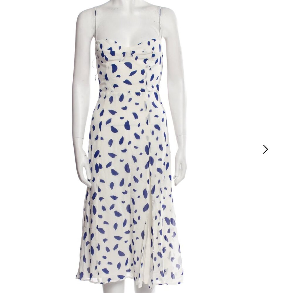 Reformation Juliette Midi Dress in Dalmatian